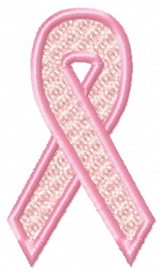 Pink Ribbon Machine Embroidery Design