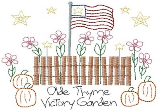 Picture of Victory Garden Machine Embroidery Design