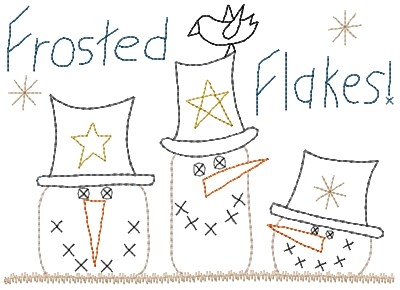 Frosted Flakes Machine Embroidery Design