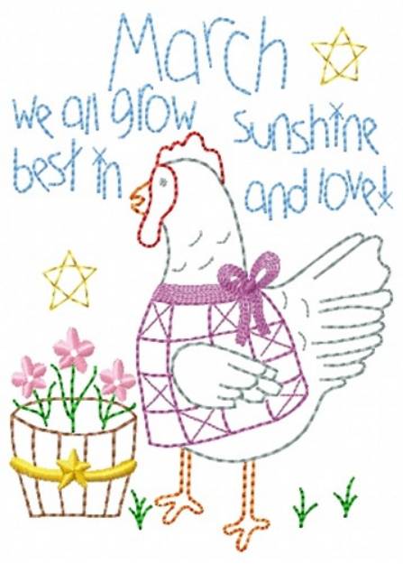 Picture of Sunshine And Love Machine Embroidery Design