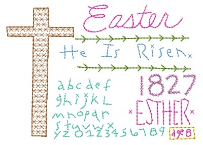 Easter Sampler Machine Embroidery Design