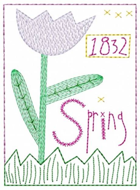 Picture of 1832 Spring Machine Embroidery Design