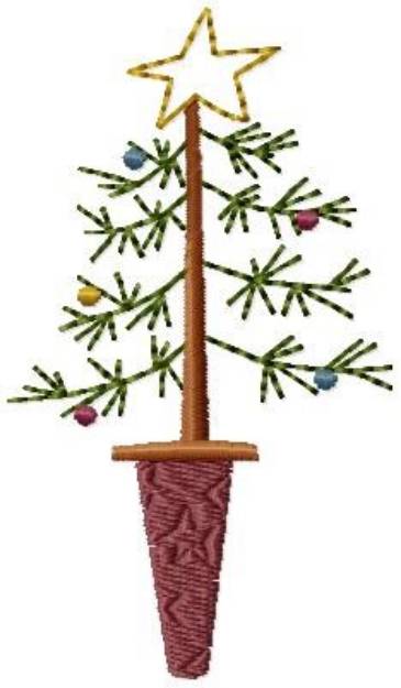 Picture of Xmas Tree Machine Embroidery Design