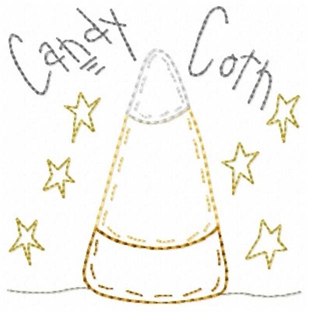 Picture of Candy Corn Machine Embroidery Design