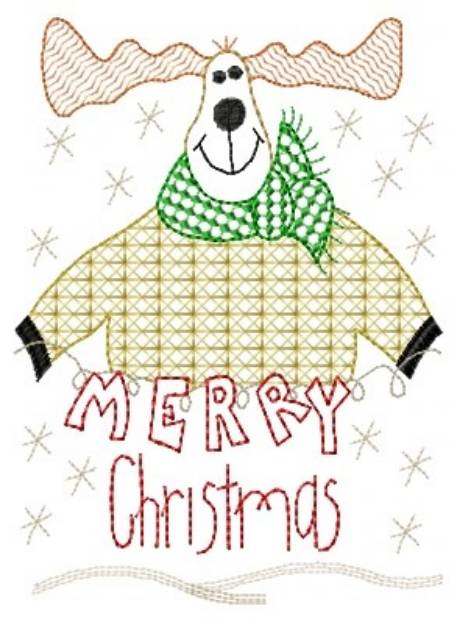 Picture of Merry Christmas Machine Embroidery Design