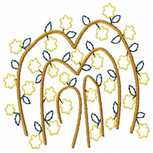 Picture of Flower Tree Machine Embroidery Design