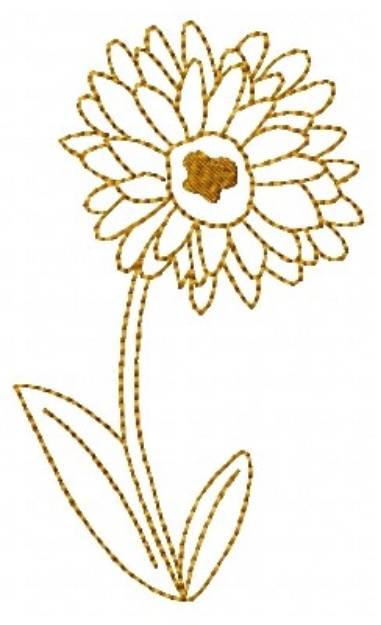 Picture of Blossom Outline Machine Embroidery Design
