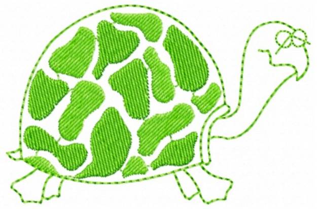 Picture of Tortise Machine Embroidery Design