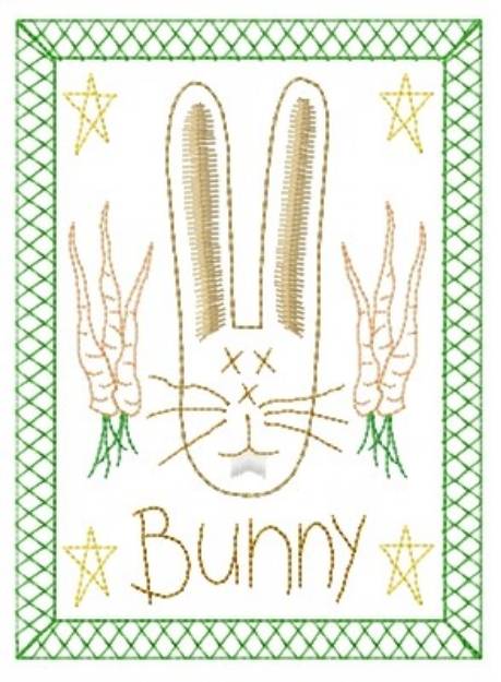 Picture of Bunny Head Machine Embroidery Design