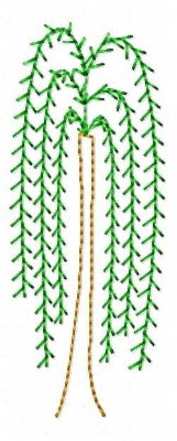 Picture of Weeping Willow Tree Machine Embroidery Design