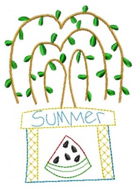 Picture of Summer Tree Machine Embroidery Design