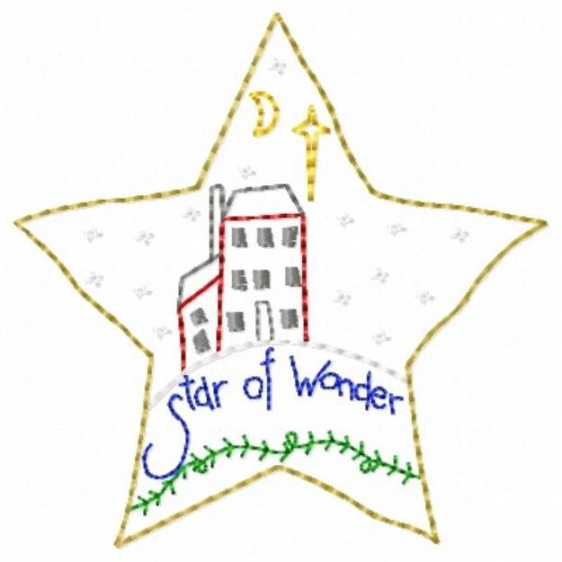 Picture of Star Of Wonder Machine Embroidery Design