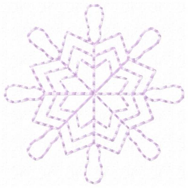 Picture of Snowflake Outline Machine Embroidery Design