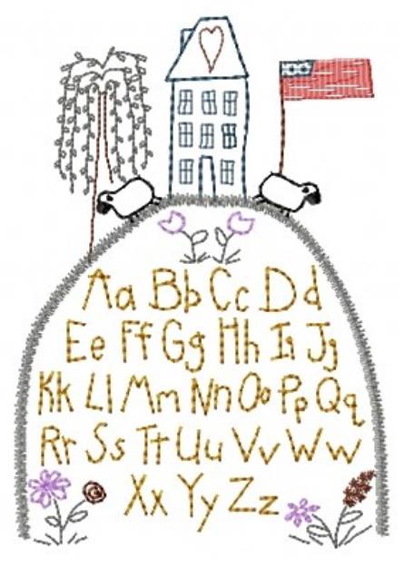 Picture of Primitive Sampler Machine Embroidery Design