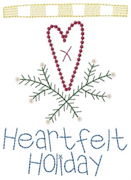 Picture of Heart Felt Holiday Machine Embroidery Design