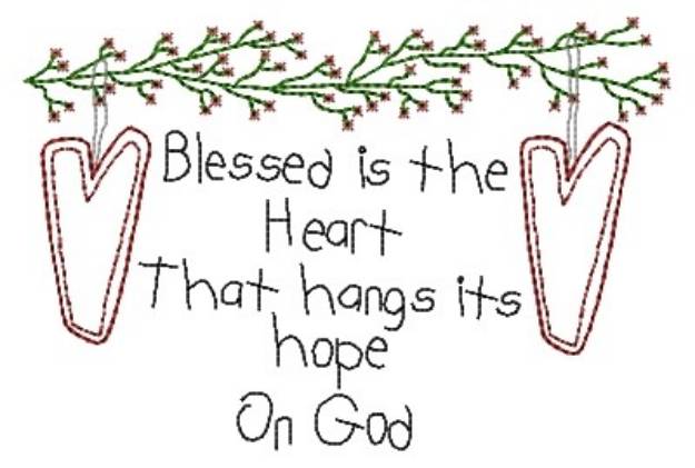 Picture of Hope On God Machine Embroidery Design