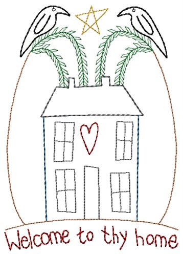 Welcome To Thy Home Machine Embroidery Design