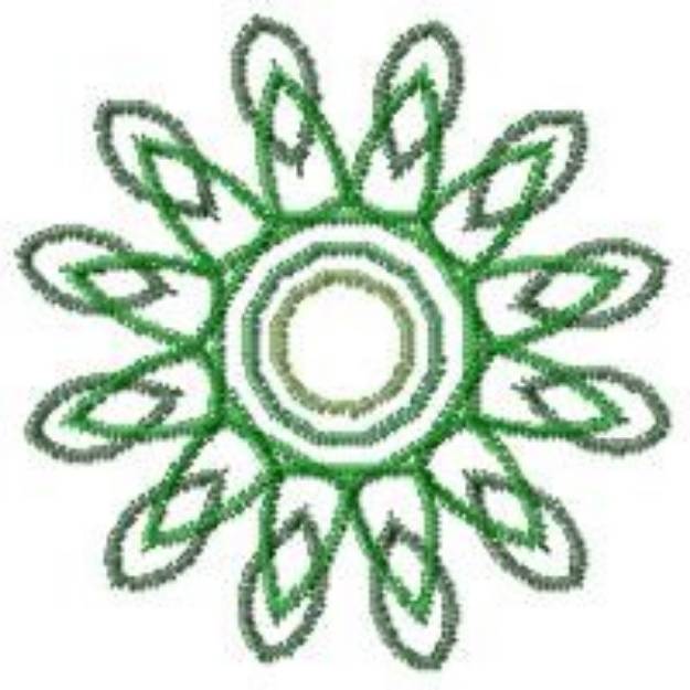 Picture of Spiked Bloom Machine Embroidery Design