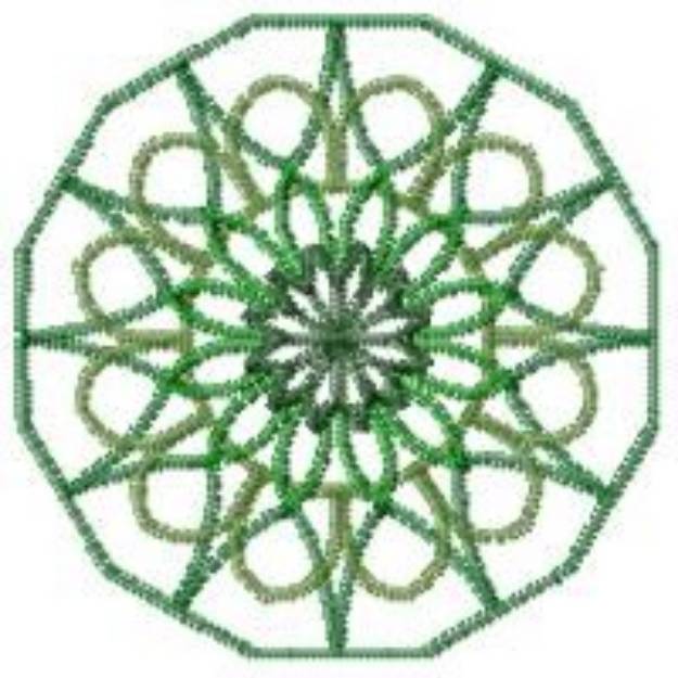 Picture of Decorative Circle Machine Embroidery Design