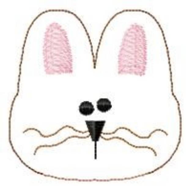 Picture of Bunny Head Machine Embroidery Design