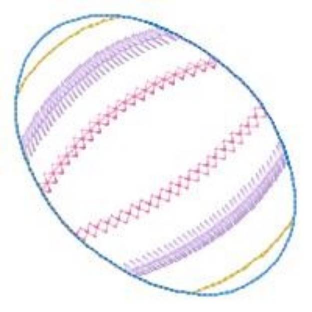 Picture of Easter Egg Outline Machine Embroidery Design