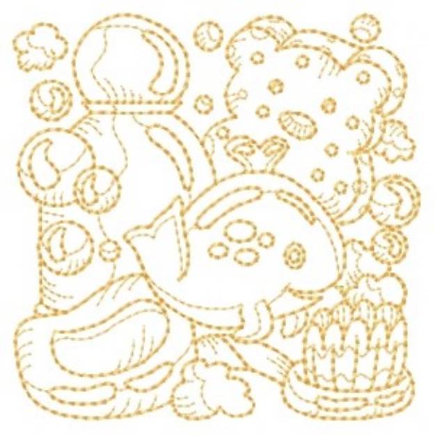 Picture of Bathtime Machine Embroidery Design