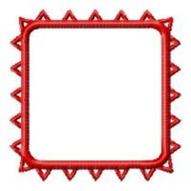 Picture of Spiked Frame Machine Embroidery Design