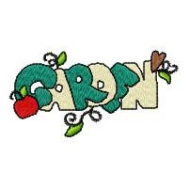 Picture of Garden Apple Machine Embroidery Design