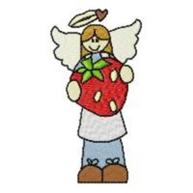 Picture of Strawberry Angel Machine Embroidery Design