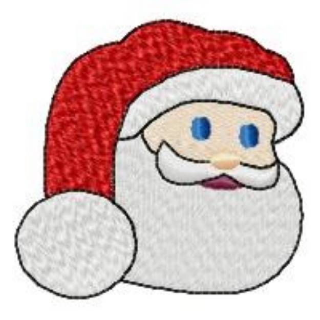 Picture of Santa Head Machine Embroidery Design