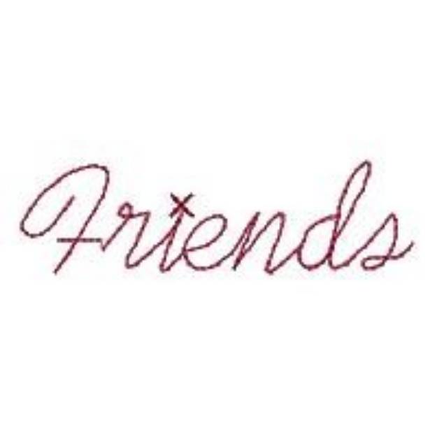 Picture of Friends Machine Embroidery Design