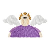 Purple Angel Machine Embroidery Design