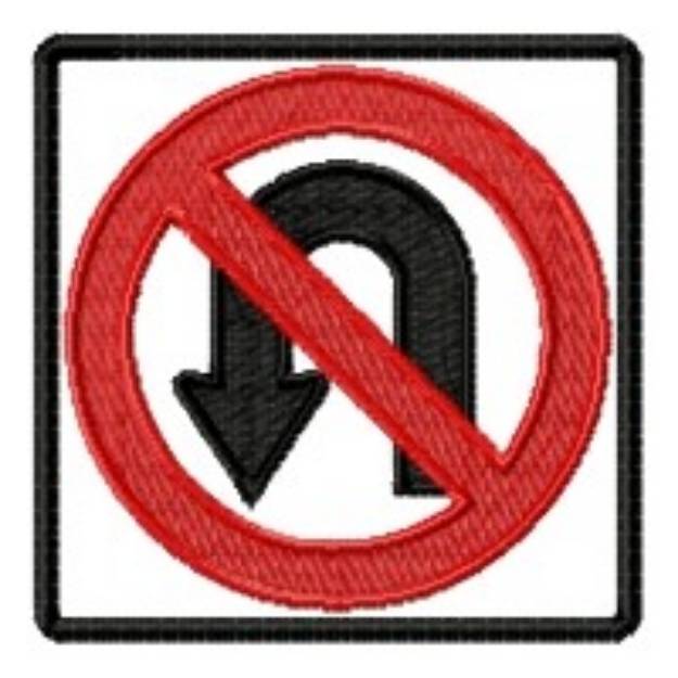 Picture of No U Turn Machine Embroidery Design