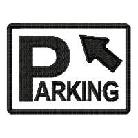Parking Machine Embroidery Design