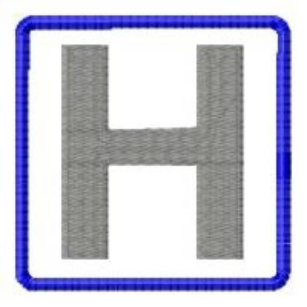 Picture of Hospital Sign Machine Embroidery Design