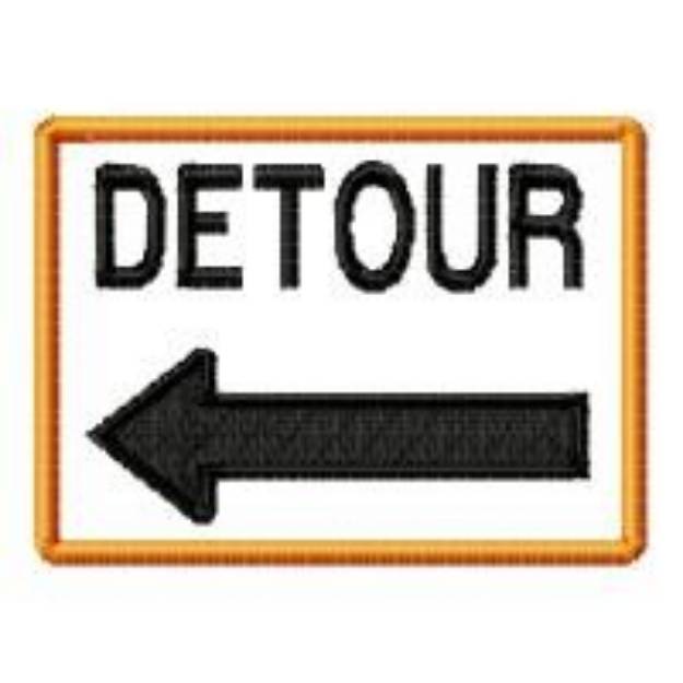 Picture of Detour Left Machine Embroidery Design