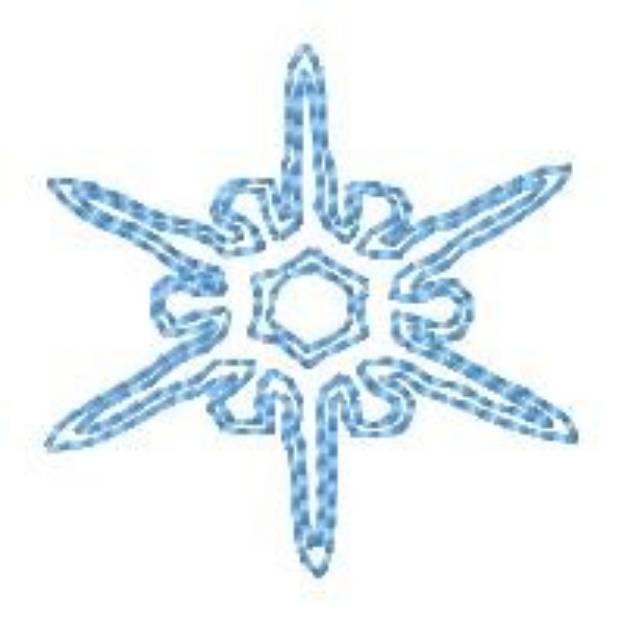 Picture of Snowflake Machine Embroidery Design