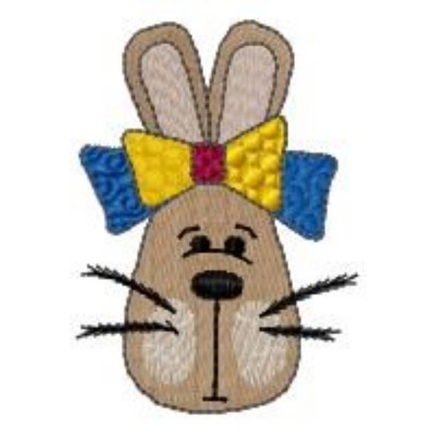 Picture of Bunny Head Machine Embroidery Design