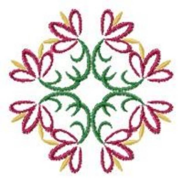 Picture of Flower Decor Machine Embroidery Design