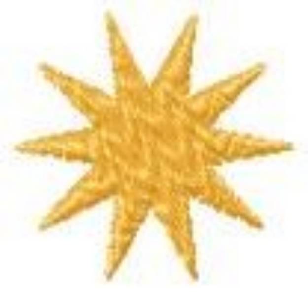 Picture of Star Burst Machine Embroidery Design