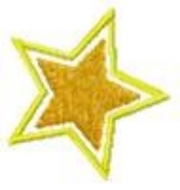 Picture of Star Bordered Machine Embroidery Design