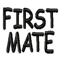 First Mate Machine Embroidery Design
