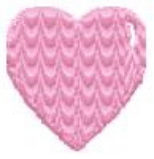 Picture of Pink Heart Machine Embroidery Design