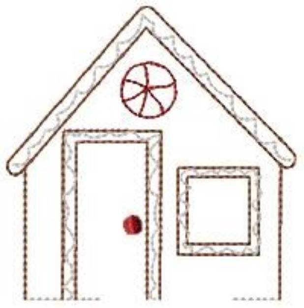 Picture of Christmas House Machine Embroidery Design