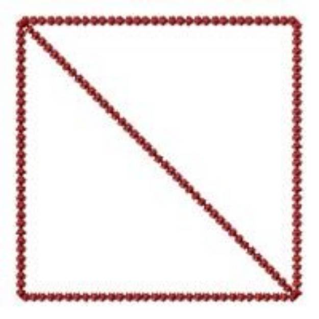 Picture of Diagonal Block Machine Embroidery Design