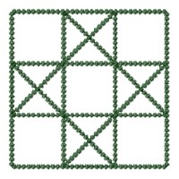 Quilt Square Outline Machine Embroidery Design