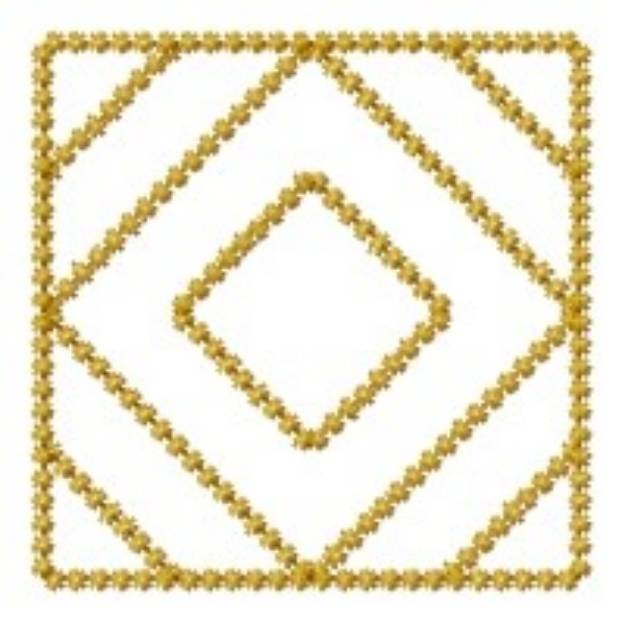 Picture of Square Diamond Machine Embroidery Design