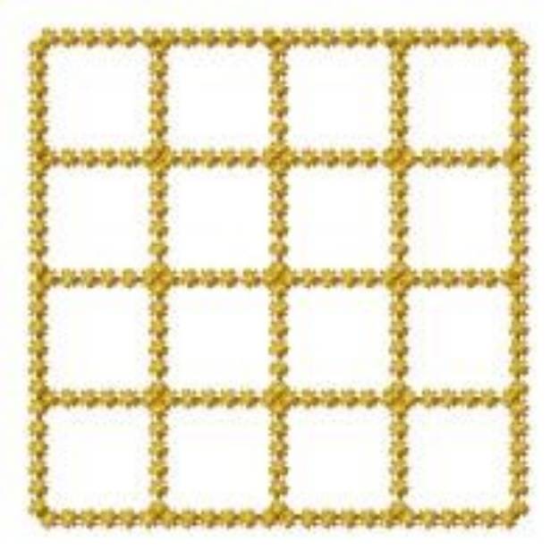 Picture of Squares Outline Machine Embroidery Design