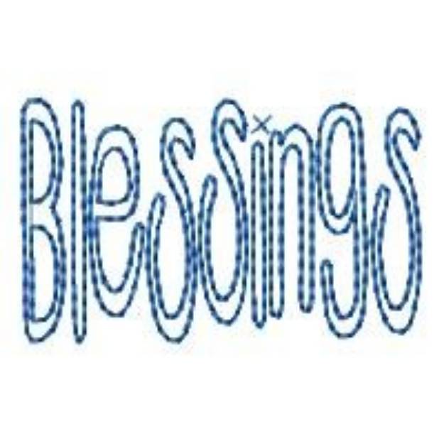 Picture of Blessings Machine Embroidery Design