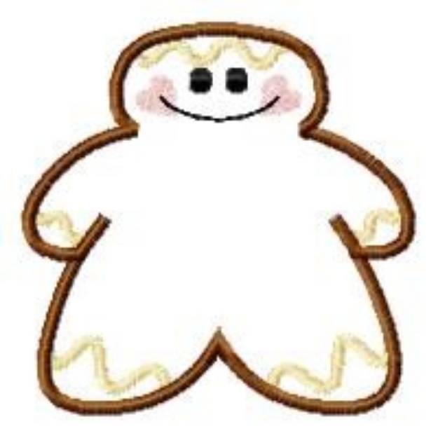 Picture of Gingerbread Applique Machine Embroidery Design